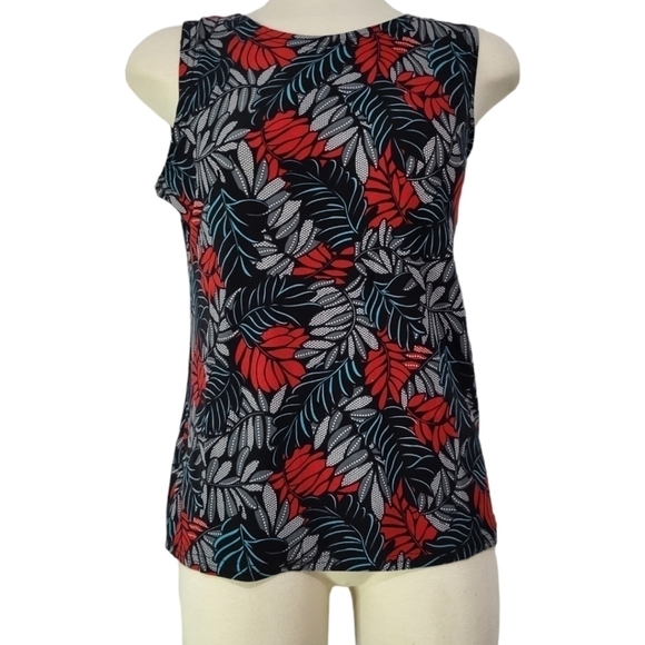 Fiori Black/Grey/Red Two-Piece Cardigan & Tank Size Sm - Picture 6 of 12
